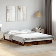 Giroletto senza Materasso Rovere Fumo 140x200 cm in Truciolato 842025