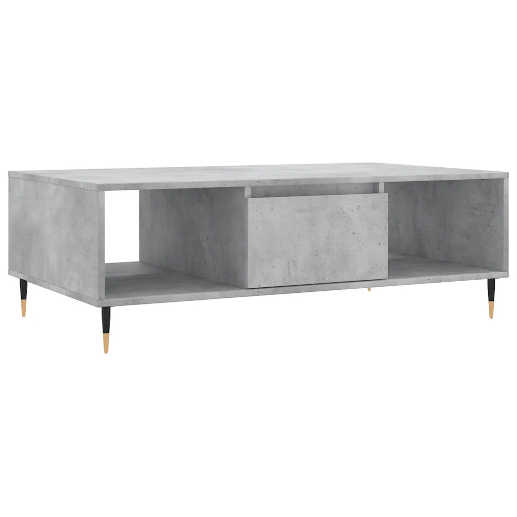 Tavolino Salotto Grigio Cemento 104x60x35 cm Legno Multistrato 827080