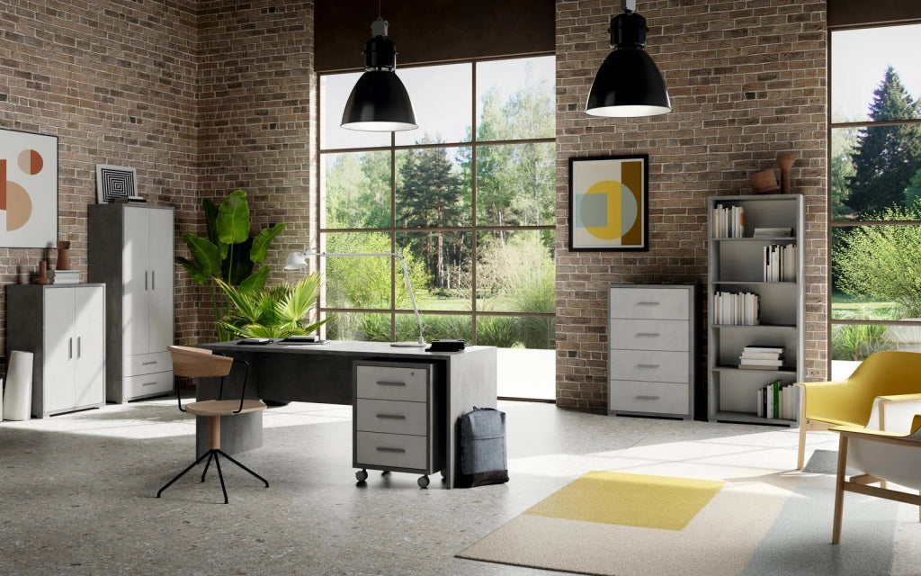Colonna a Giorno Libreria 39x41 h182cm Cemento
