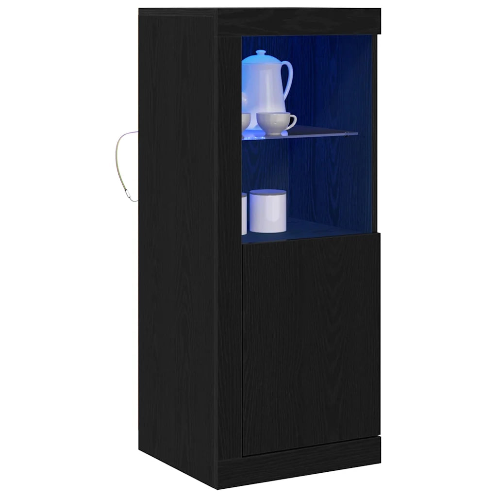Credenza-Buffet-Armadio da cucina Nero 41 x 37 x 100 cm Legno multistrato