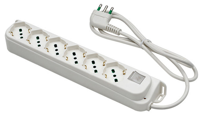 fme art. 47.430 multipresa 6prese bipasso/schuko+interruttore retail cod:ferx.98338