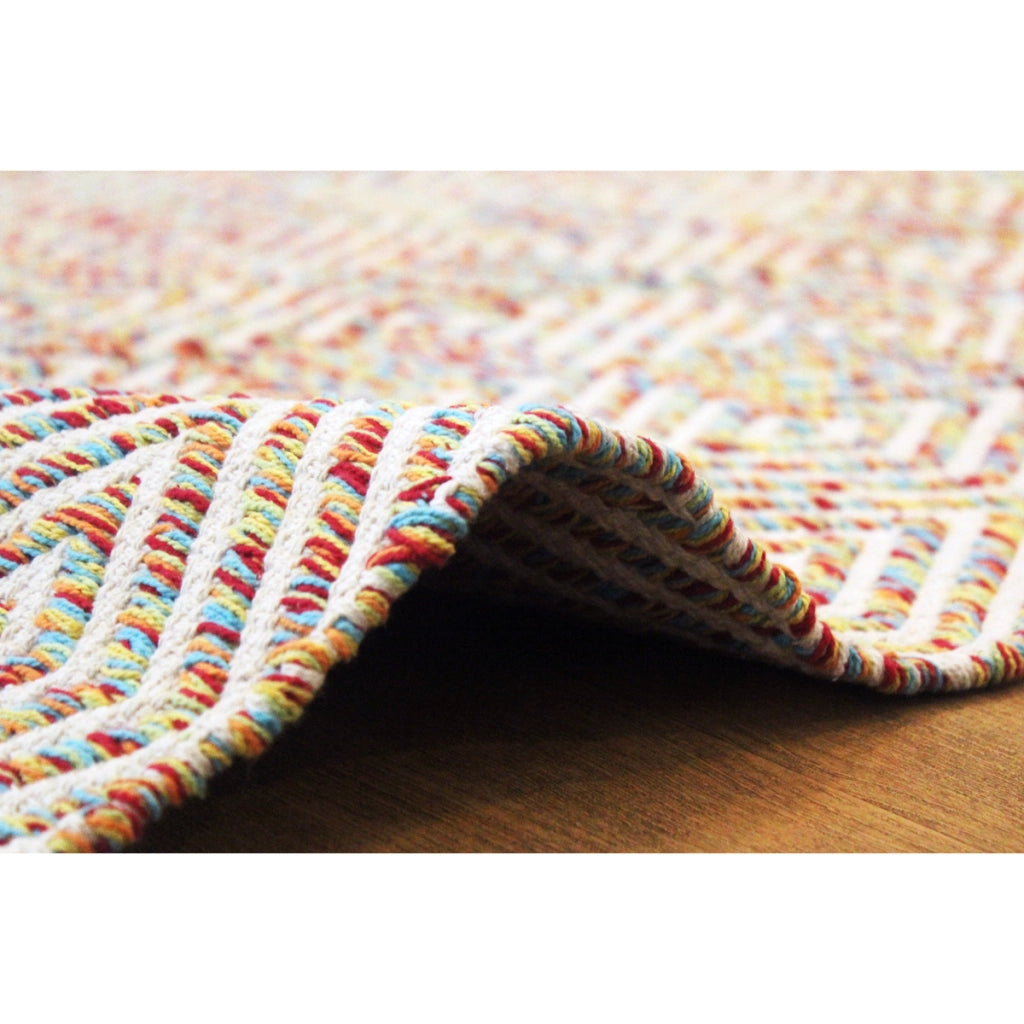 Tappeto in Cotone Aperitif 310 con Trama a Diamanti