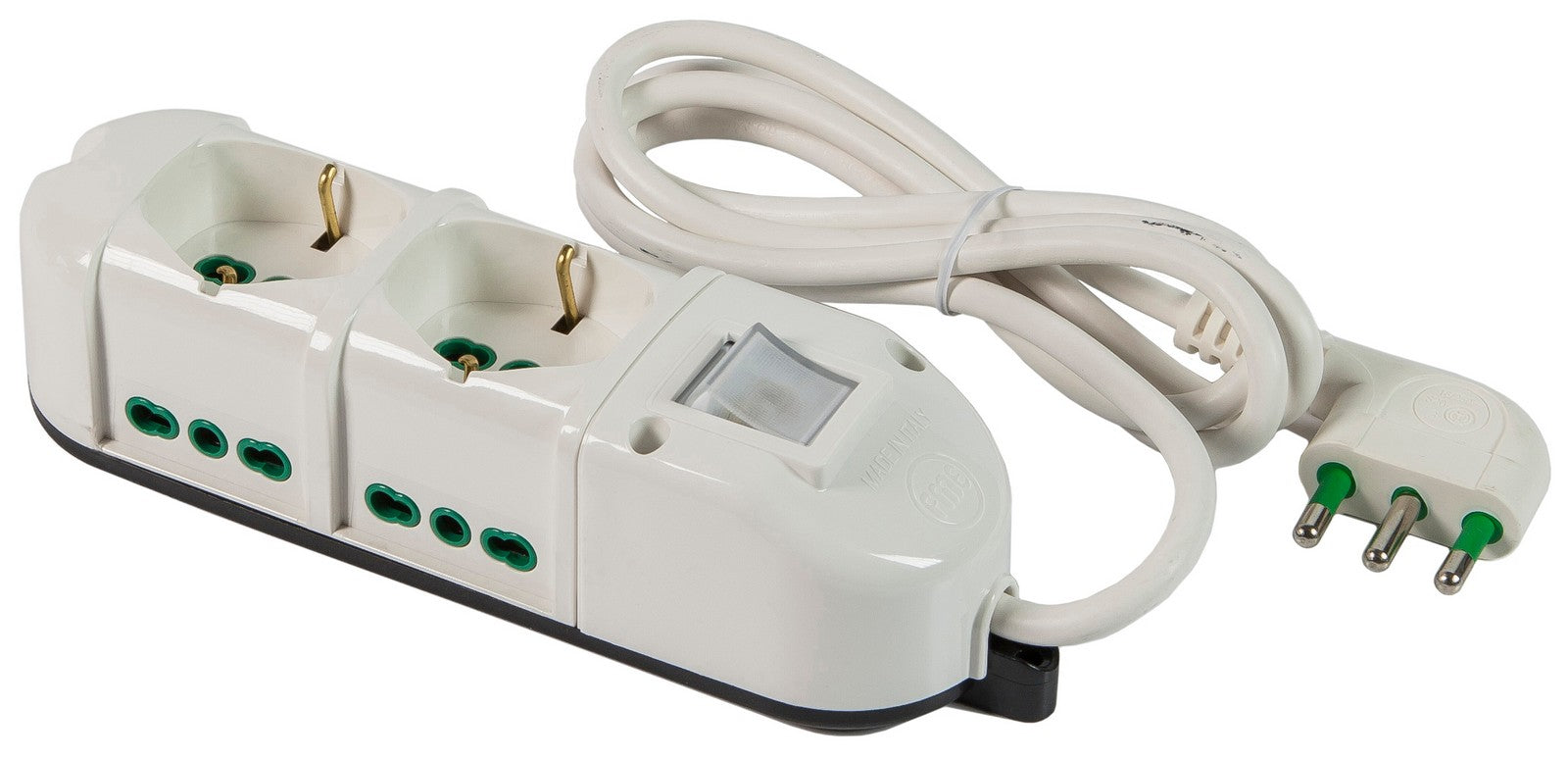 fme art. 49.112 multipresa 6prese 2bipasso/schuko+4b+interruttore retail cod:ferx.98340