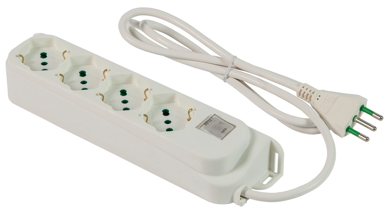 multipresa 4prese bipasso/schuko+interruttore sicuro 10a cod:ferx.98341