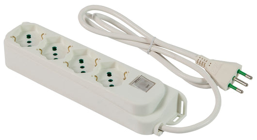 multipresa 4prese bipasso/schuko+interruttore sicuro 10a cod:ferx.98341