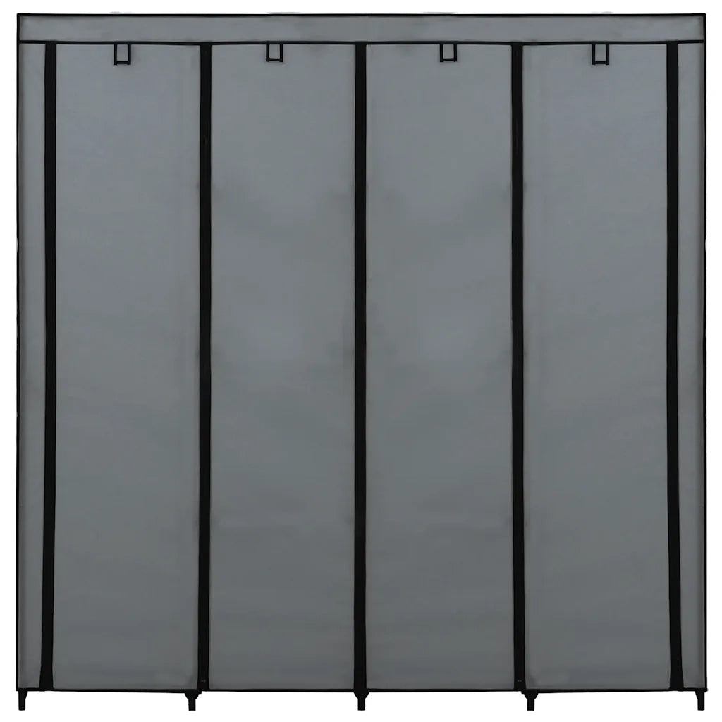 Guardaroba con 4 Scomparti Grigio 175x45x170 cm cod mxl 67314