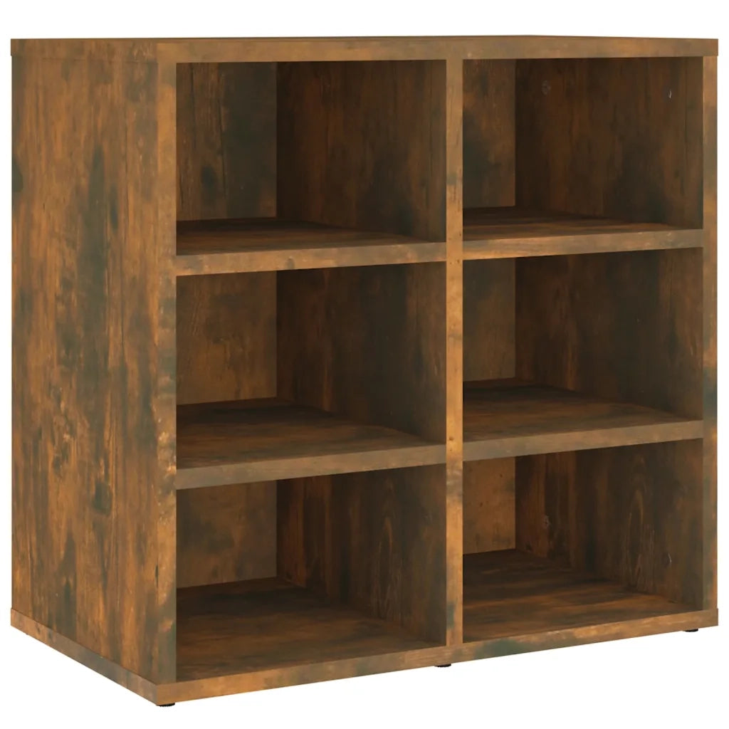Scarpiera-Scaffale per scarpe Rovere Fumo 52,5x30x50 cm