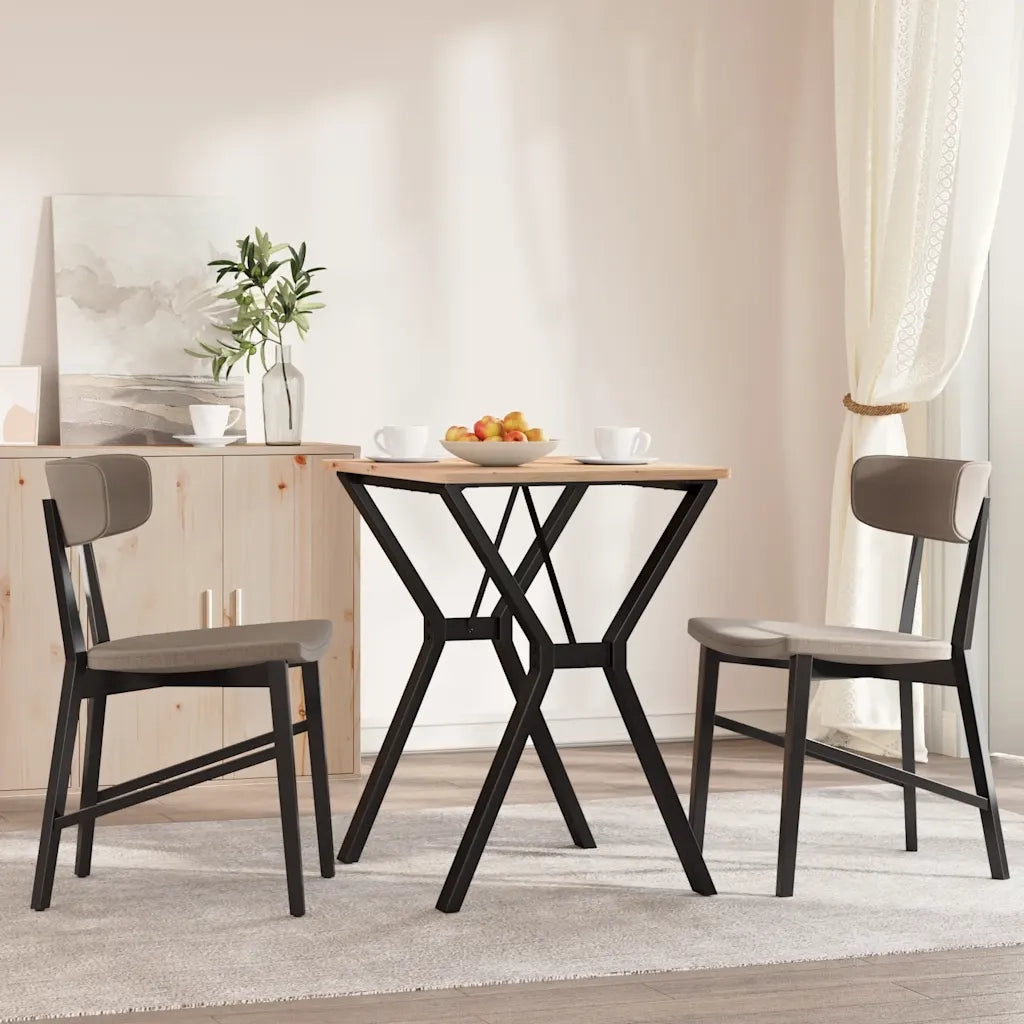 Telaio Gambe a Y per Tavolo da Pranzo 60x50x73 cm in Acciaio 357929