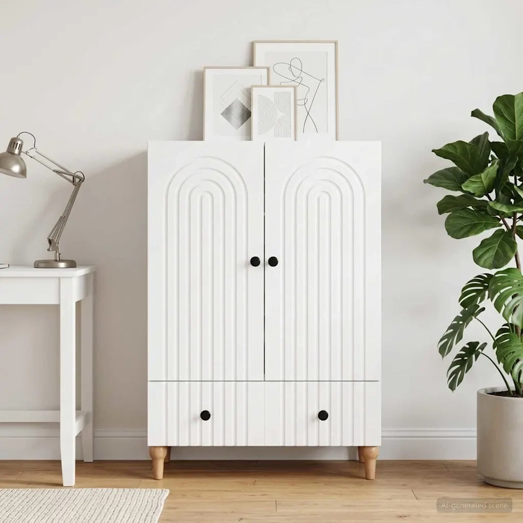 Credenza Bianco 66 x 34,5 x 95 cm Legno ingegnerizzato 894205