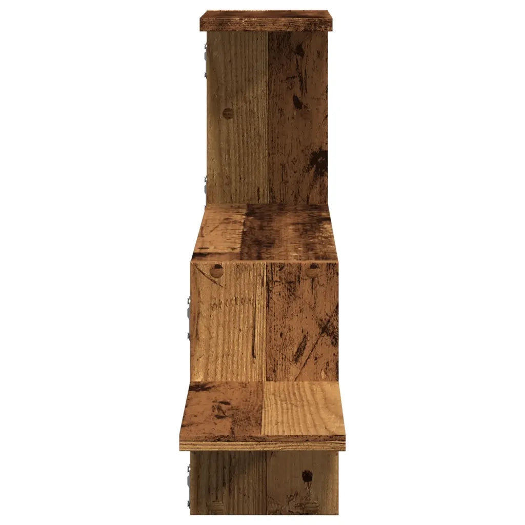 Scaffale a Parete Legno Vecchio 104x15x49 cm in Truciolato 853207