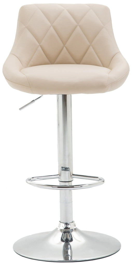 Set 2 sgabelli LAZIO in similpelle crema