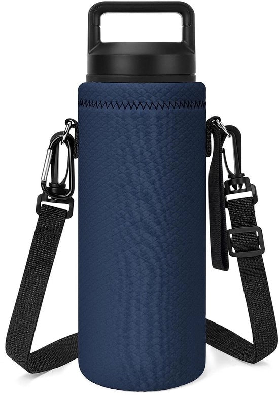 Supporto Acqua Riem - Tasca Isolante Neoprene - Blu Marina - Compatibile - Ideale per Sport e Outdoor - Cintura di Supporto