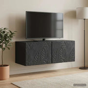 Mobile Porta TV da Muro 98 x 31 cm Nero Legno ingegnerizzato 898896