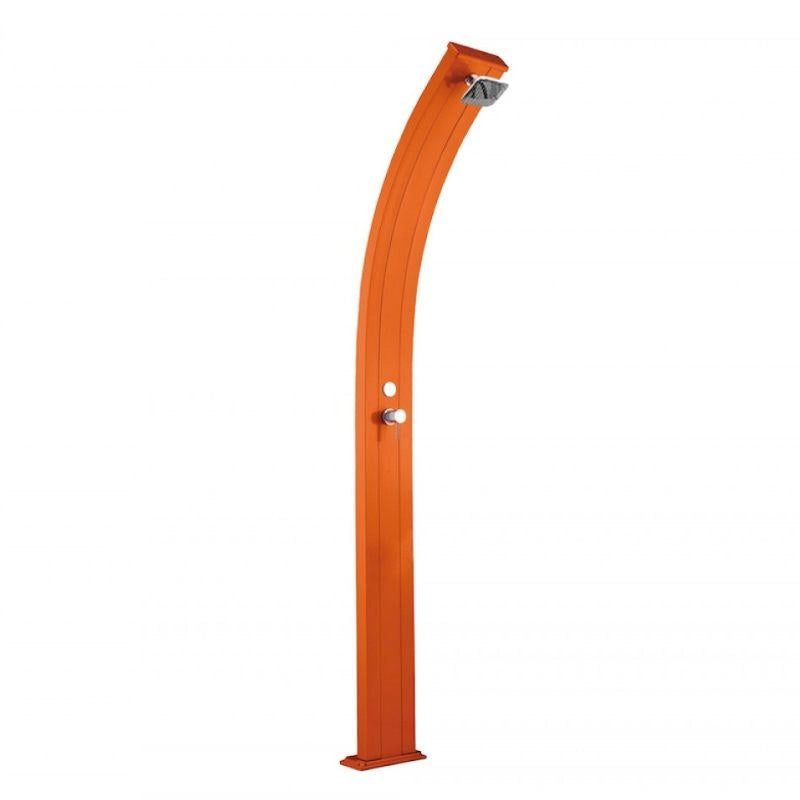Doccia Solare In Alluminio Spring 30 Litri In Allumino Con Miscelatore Colore Arancione  Cv-A100/2009