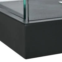 Camino Bioetanolo a 3 Lati con Bruciatore da 2.4L e Durata 4 Ore, Copertura 30㎡, 100x30x55cm, Nero