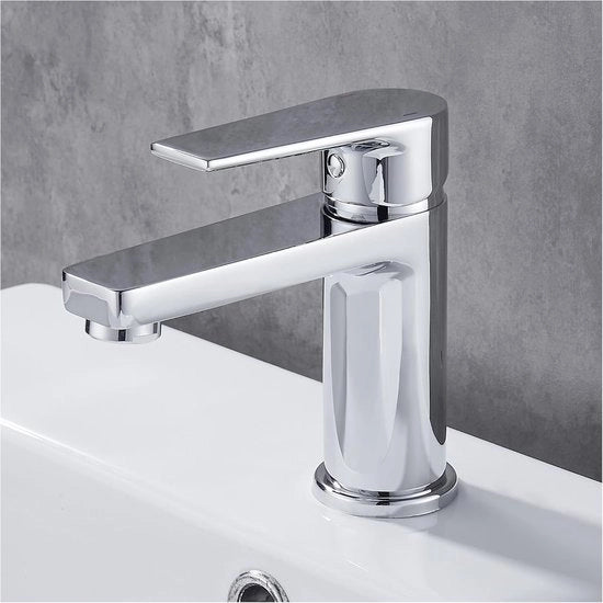 Mangiatore di acqua per bagno di alta qualità con maniglia singola in ottone e finitura cromata