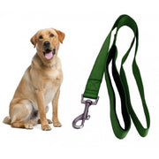 Trade Shop - Guinzaglio Corto Per Cane Cani In Nylon 120cm Verde Militare Con Moschettone -