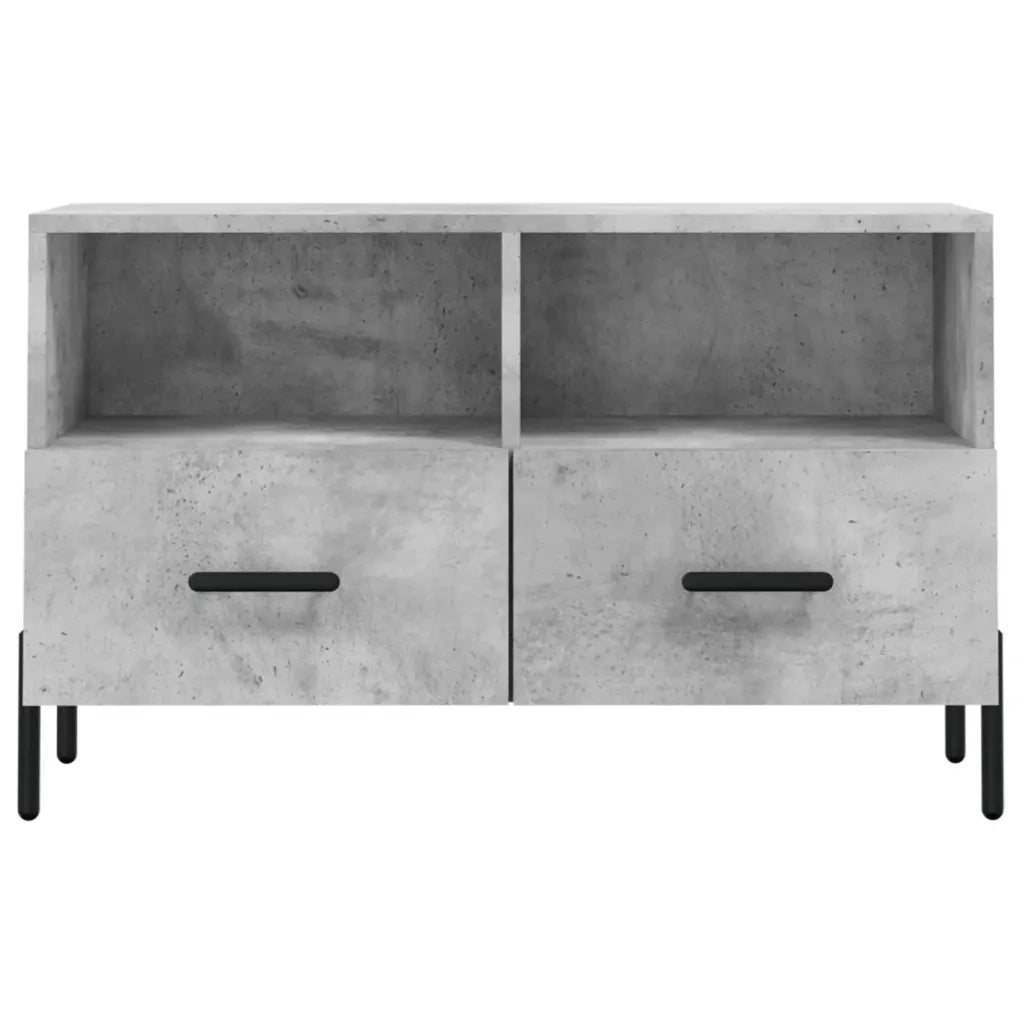 Mobile per TV Grigio Cemento 80x36x50 cm Legno Multistrato 828984
