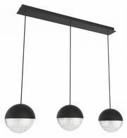 Lampadario Candellux Furni 3 LED 15W 4000K nero acrilico