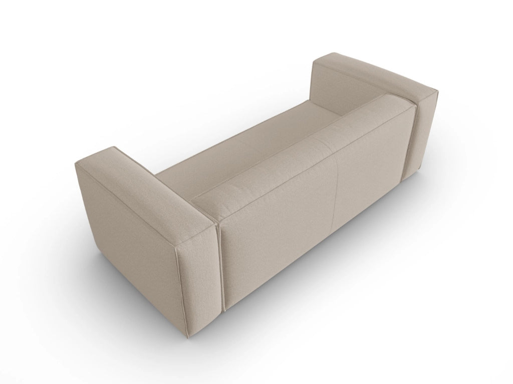 Cosmopolitan Design - Divano "Mackay" 3 posti in velluto strutturato beige 