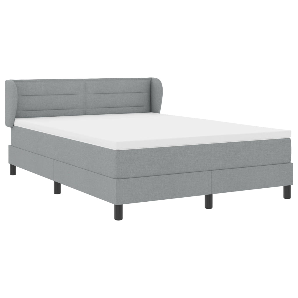 Letto a contenitore  con materasso Grigio chiaro 140x200 cm Tessuto