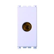 Connettore Presa TV Terminale Femmina Colore Bianco Compatibile Con Vimar Arke