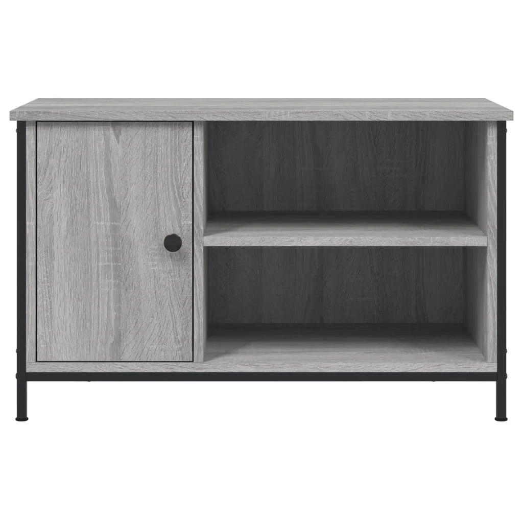 Mobile TV multimediale mensola TV credenza TV sala da pranzo soggiorno camera da letto Sonoma 80 x 40 x 50 cm legno ingegnerizzato grigio 02_0028473