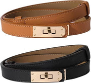 Riem per donna - Chiusura metallica - Estensione regolabile 55-97 cm - Chiusura a giro - Riemino elegante - Regalo per donna - 100x1,8 cm - Compatibile con giacche, jeans e camicie