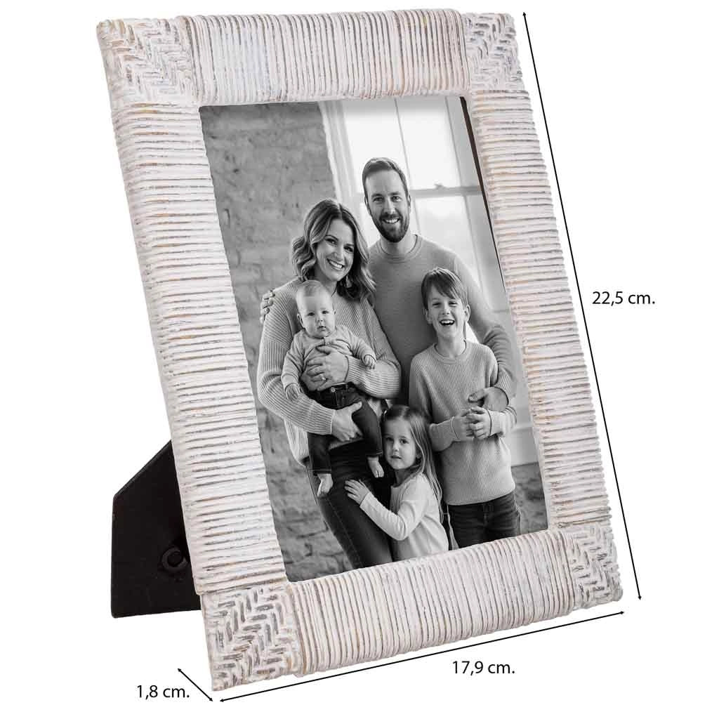 Portafoto 13X18 bianco 17,9x1,3x22,5h cm