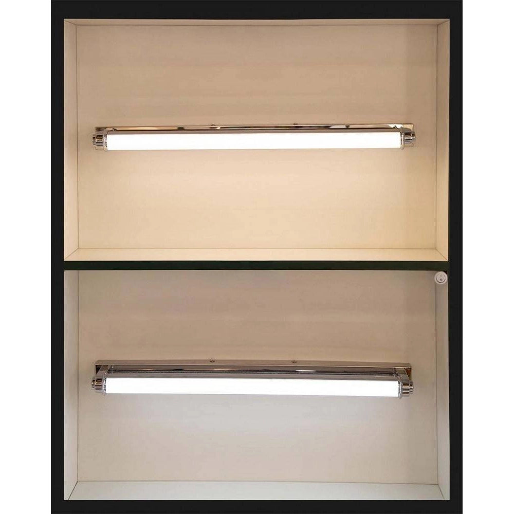 Trade Shop - Applique Lampada Da Specchio Lineare Bagno Orientabile 9w Luce 4000k 6500k F01 -