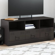 Mobile TV-Credenza per TV-Console TV Nero 99x39x44 cm in Acciaio 901473