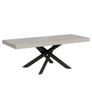 Tavolo allungabile 160/420x90 cm Volantis Premium cashmere gambe antracite