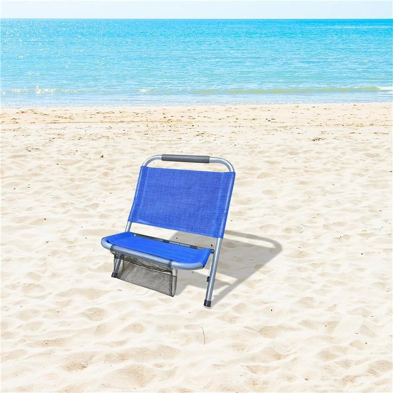 SPIAGGINA STRUTTURA IN METALLO CON TESSUTO TRASPIRANTE E TASCA 46,5X58X54 CM TUBO 25 MM IN COLORAZIONE ASSORTITA