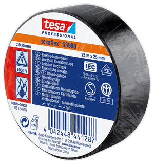 nastro isolante certificato nero mm.25 (mt.25) cod:ferx.98394