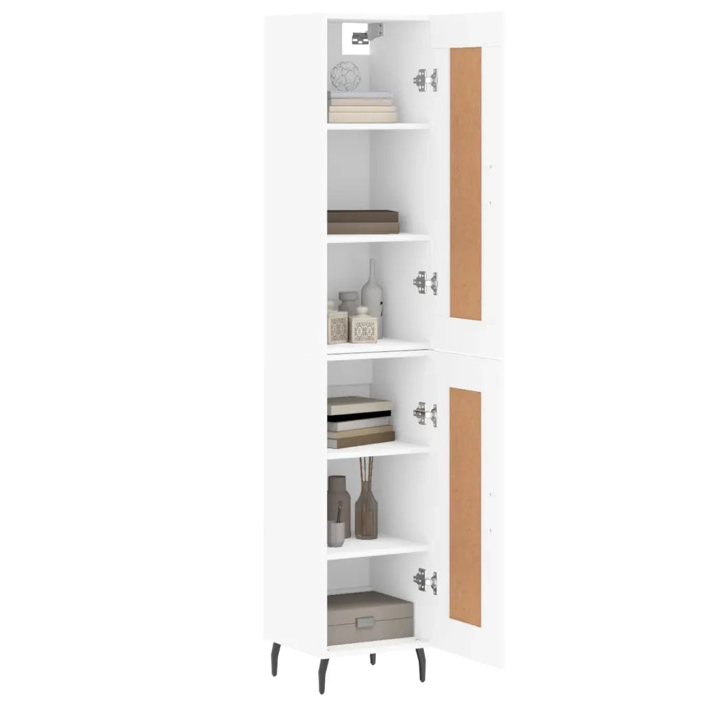 Credenza Bianca 34,5x34x180 cm in Legno Multistrato 3200465
