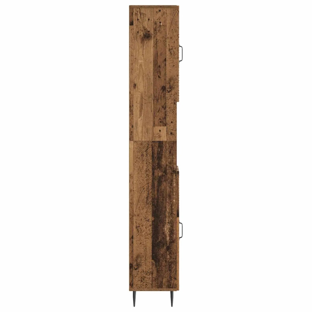 Armadio da Bagno con Ripiano Aperto HAARLEM Legno antico 896823