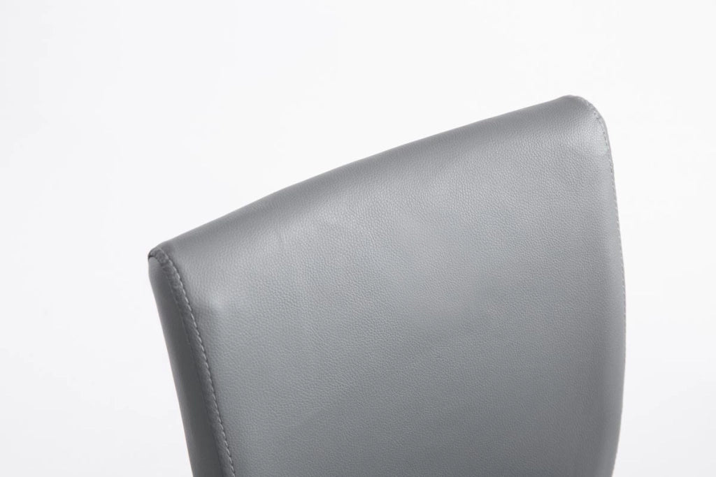 Sgabello Colonia in similpelle grigio