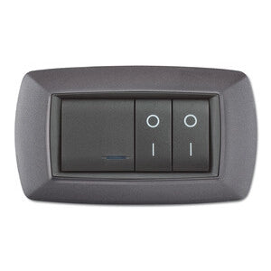 PLACCA LIFE LIVING PLAST GRIGIO CHIARO VULCAN 4P- 1,0 pz
