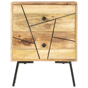 Comodino 40x30x50 cm in Legno Massello di Mango 285875