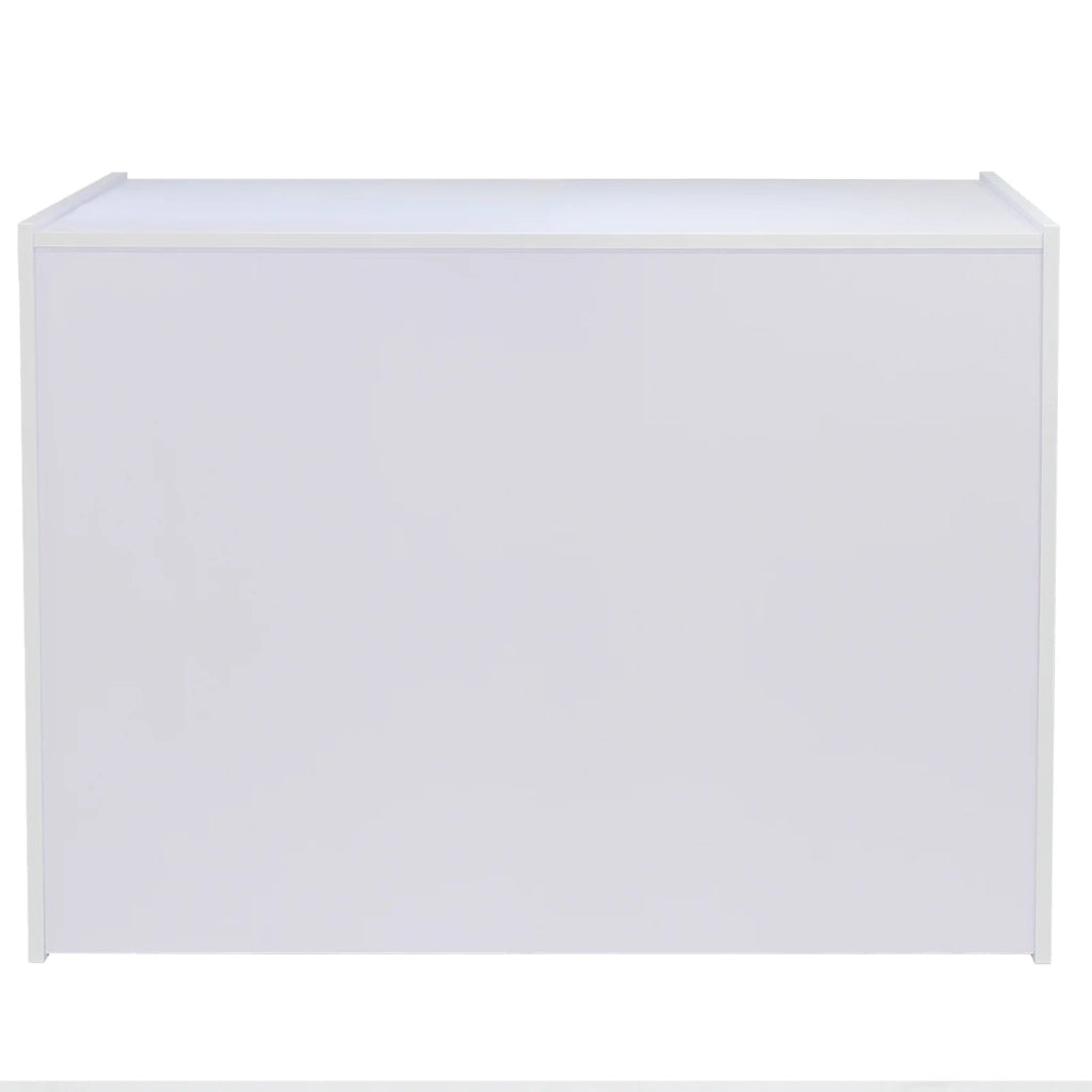 Bancone A1200 Bianco da Negozio e Reception Elegante Solido Robusto con Ripiano
