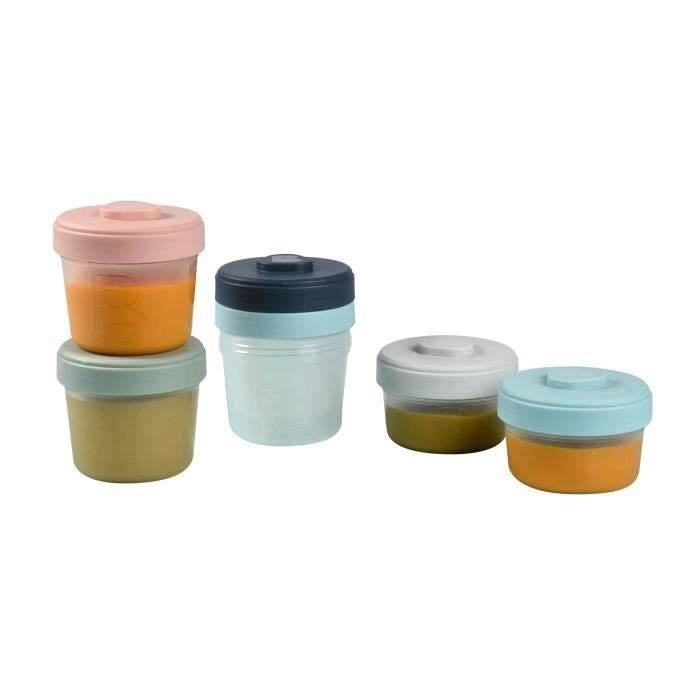 BEABA Set 1a età 6 porzioni clip - (2x90ml + 4x150ml)