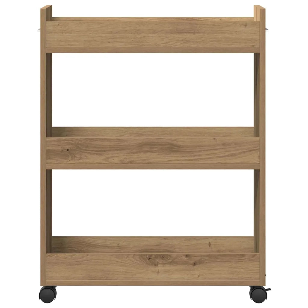 Armadietto con ruota Rovere artigianale 60 x 22 x 79 cm 869139