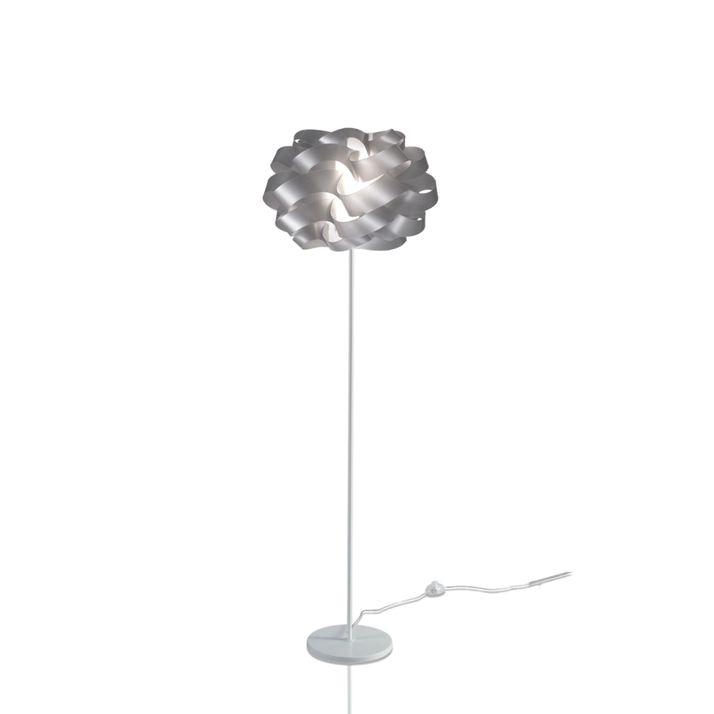 Piantana Moderna Cloud Polilux ® Argento E Metallo 1 Luce E27