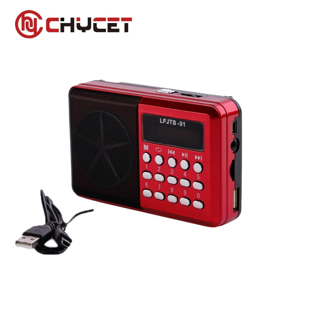 Trade Shop - Radio Lettore Mp3 Mini Speaker Portatile Con Flash Driver Tf Card Display Led -