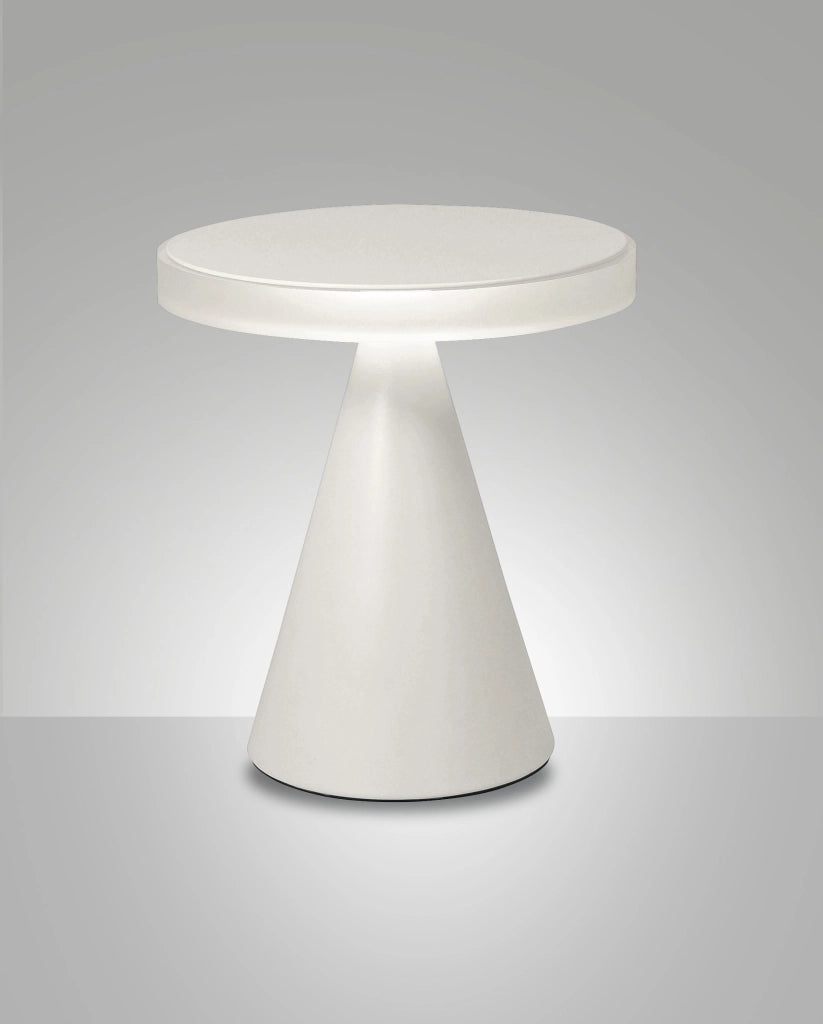 Lampada da tavolo Neutra LED 12W 1260lm 3000K struttura in metallo e metacrilato colore Bianco IP20 - Illuminazione d'interni elegante e moderna