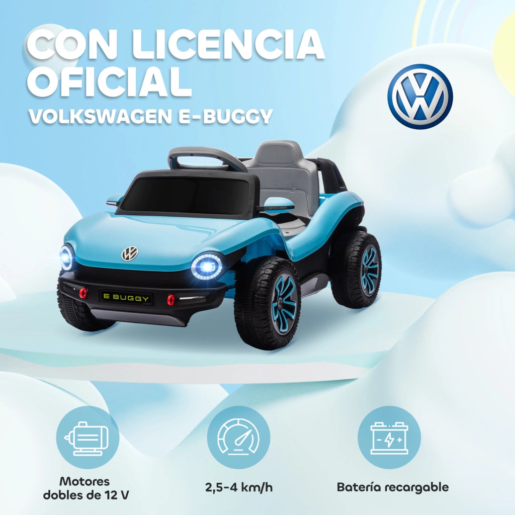 Auto elettrica per bambini Volkswagen E-Buggy ¨C zephmum ¨C 12V telecomando blu