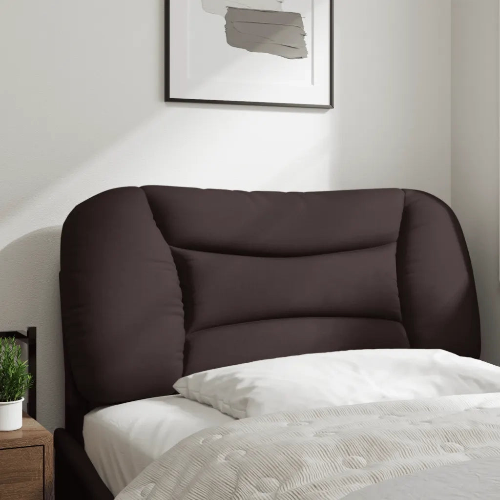 Cuscino Testiera Hvar Marrone Scuro 90 cm in Tessuto CFW4274512