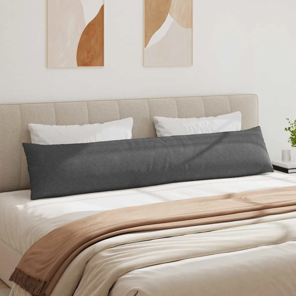 Cuscini da Divano 2 pcs Grigio scuro 200 x 40 cm