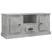 Mobile TV multimediale scaffale TV mobile TV sala da pranzo soggiorno camera da letto 100 x 35,5 x 45 cm legno ingegnerizzato grigio 02_0025524