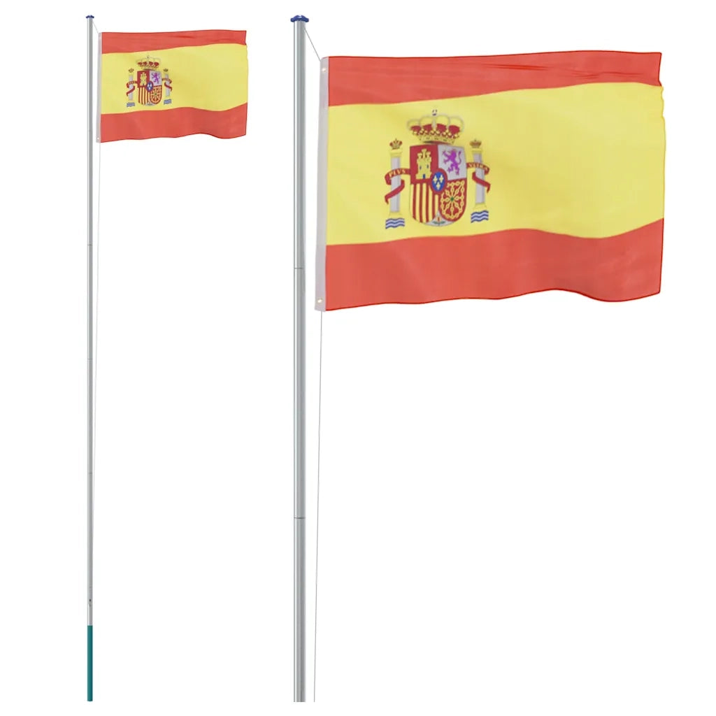 Asta e Bandiera Spagna 6,08 m Alluminio CFW1625712